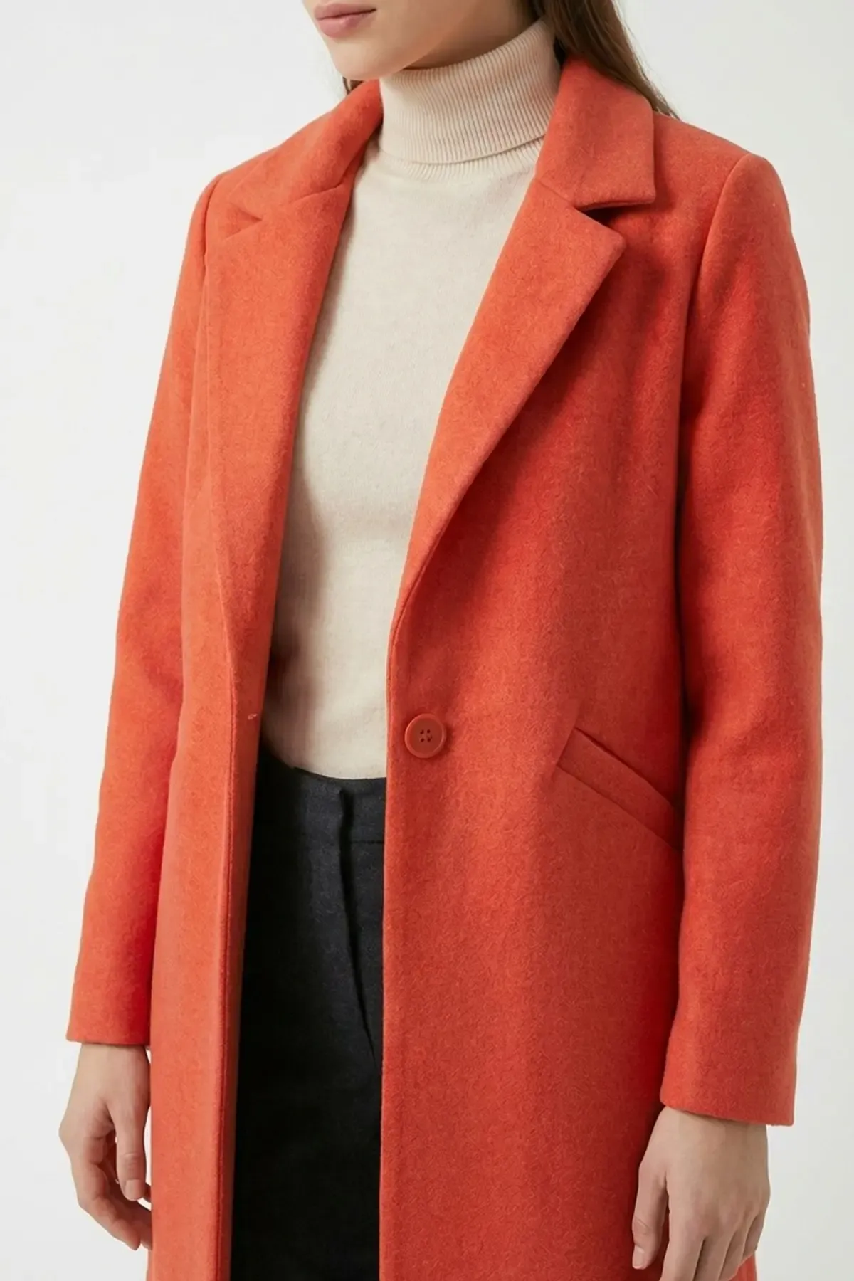 9085 Kaşe Kaban - B.Kırmızı