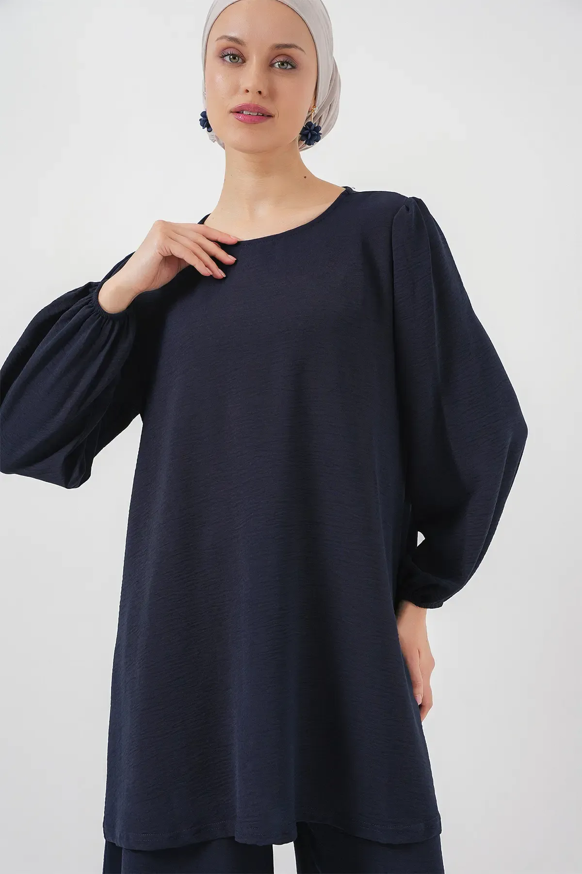 Ayrobin Tunik Pantolon Alt Üst Takım 6712 - Lacivert