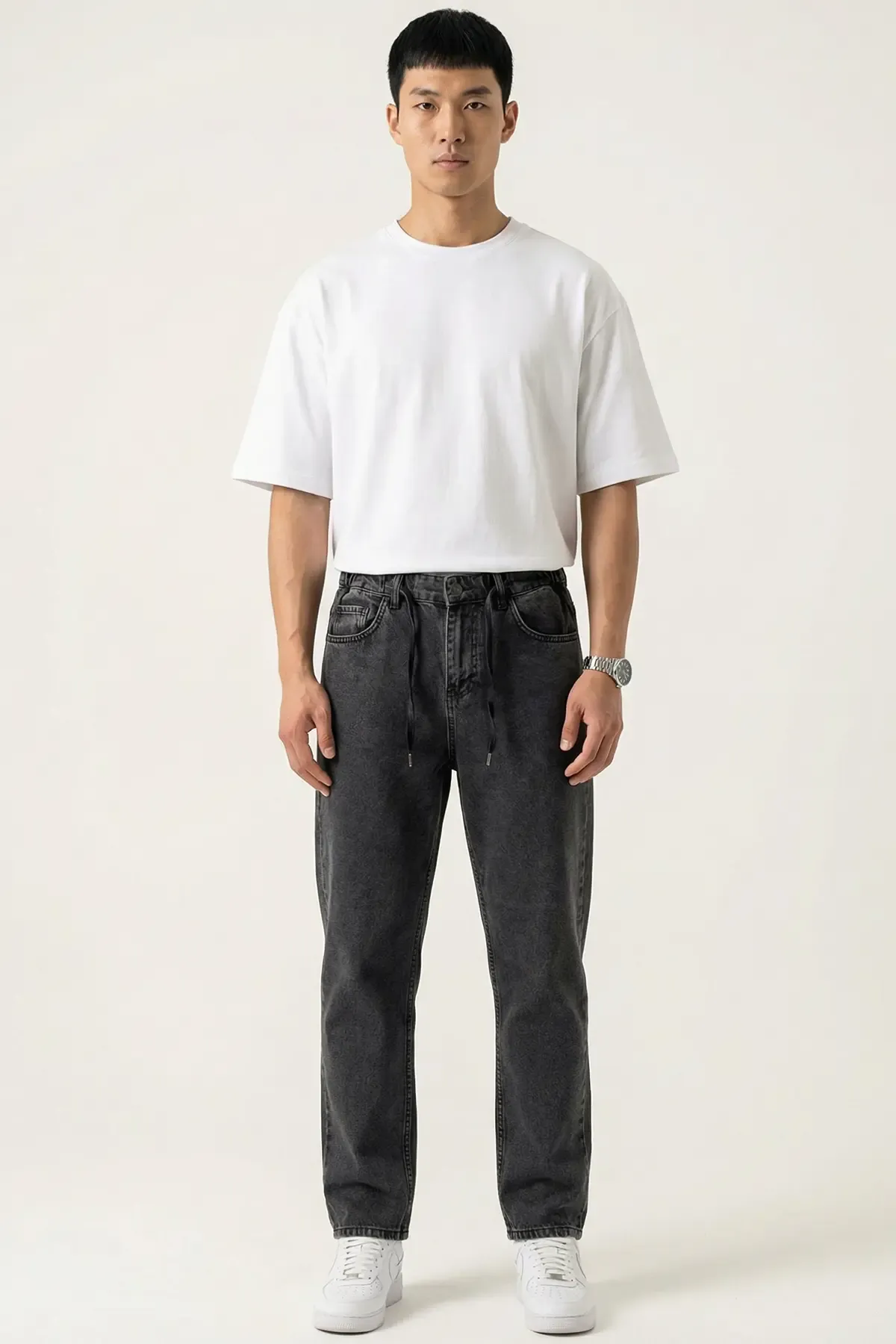 Erkek Rahat Kesim Baggy Jean Pantolon 30075 - Antrasit