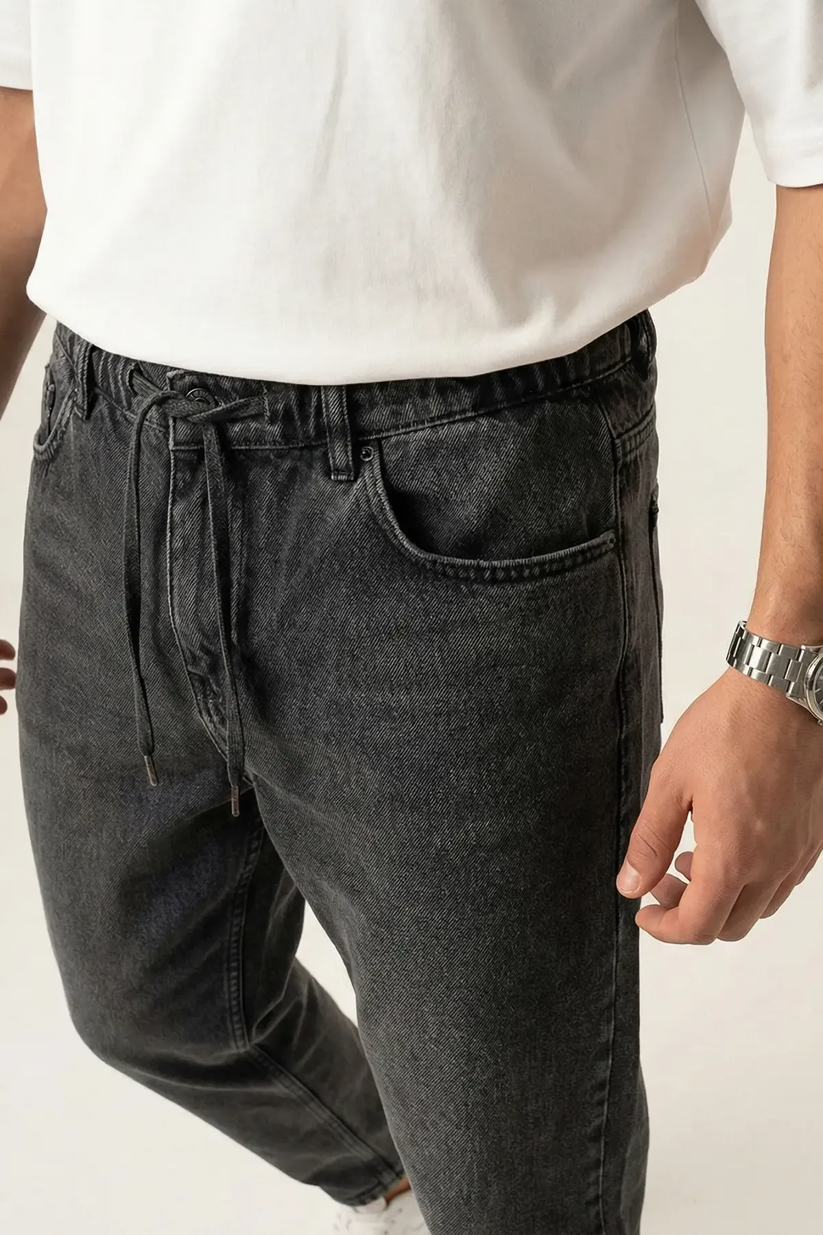 Erkek Rahat Kesim Baggy Jean Pantolon 30075 - Antrasit