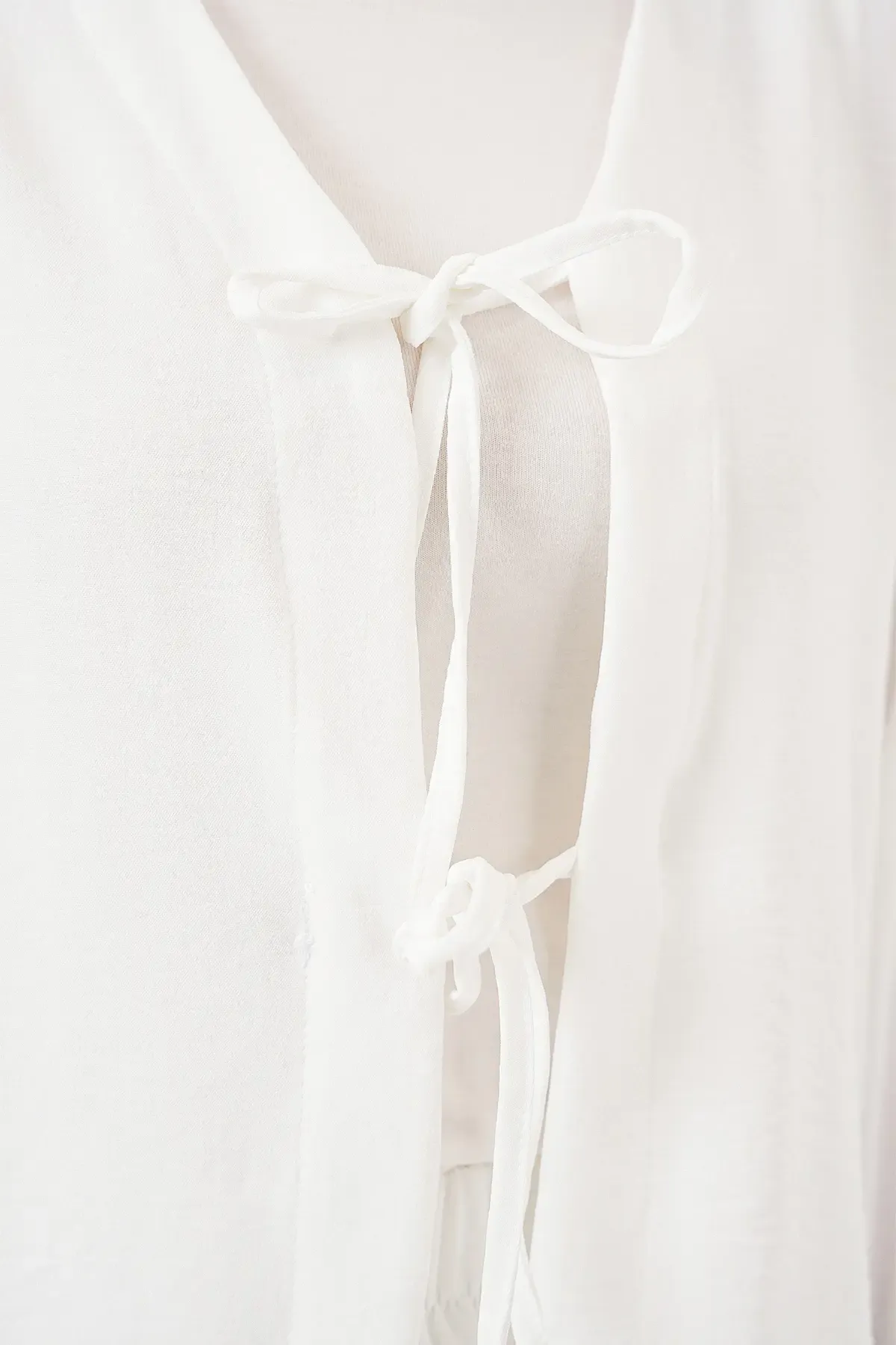 Kadın Ayrobin Kimono Etek İkili Takım 8047 - Beyaz