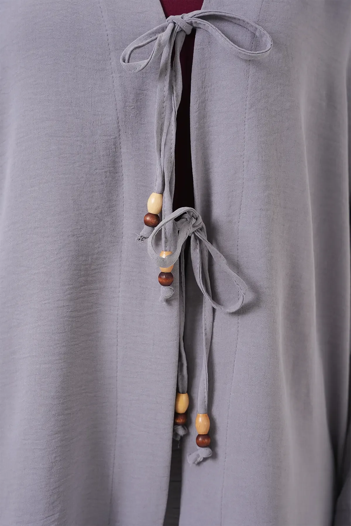 Kadın Ayrobin Kimono Pantolon İkili Takım 6739 - Gri