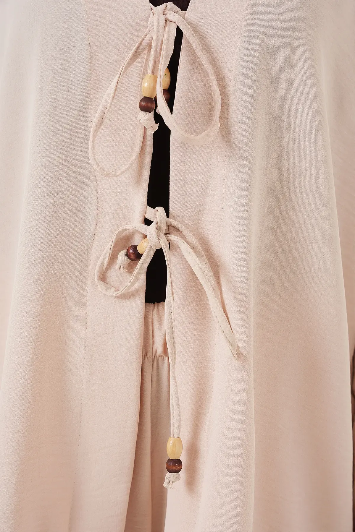 Kadın Ayrobin Kimono Pantolon İkili Takım 6739 - Krem