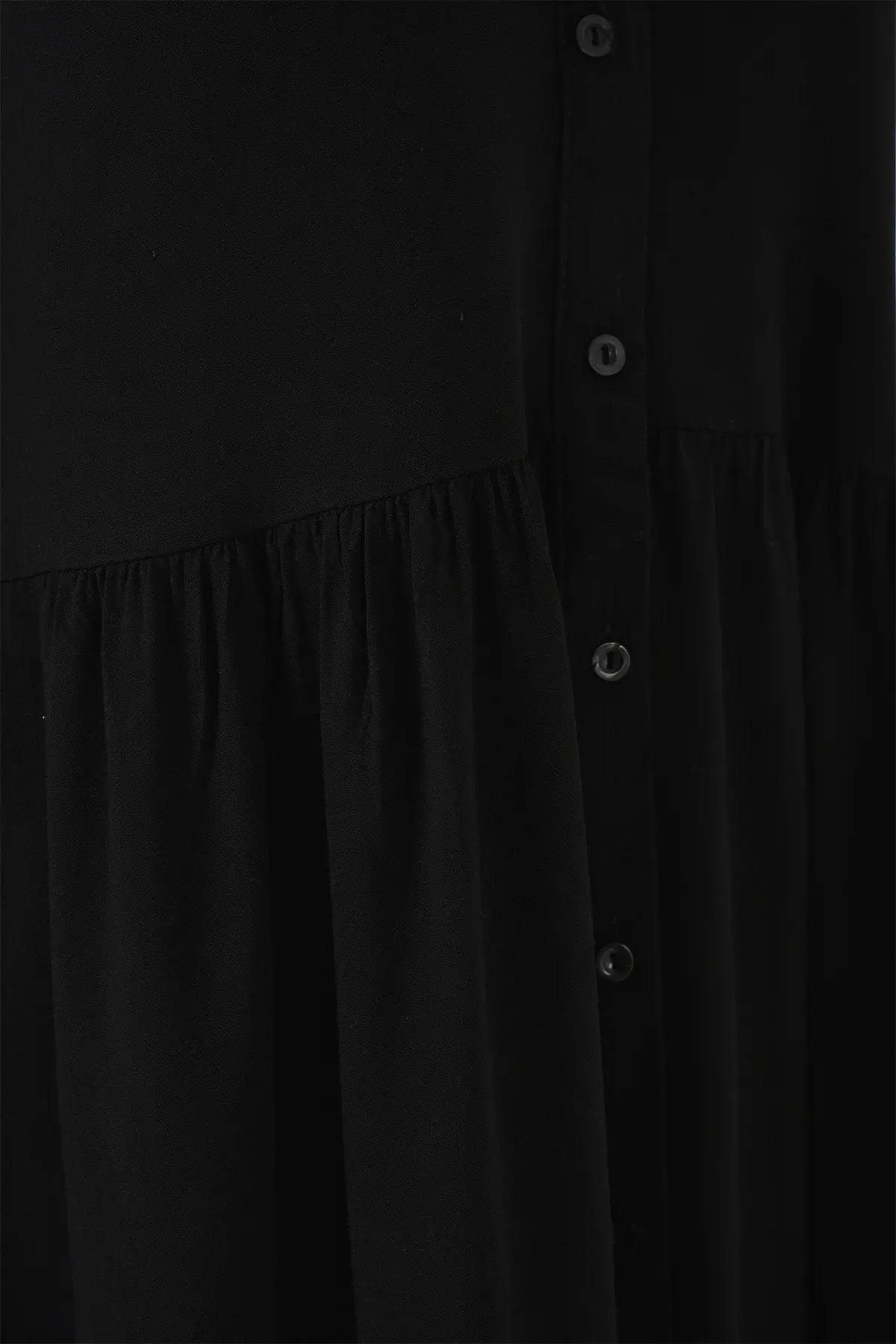 Kadın Sıfır Kol Midi Elbise 2563 - Siyah