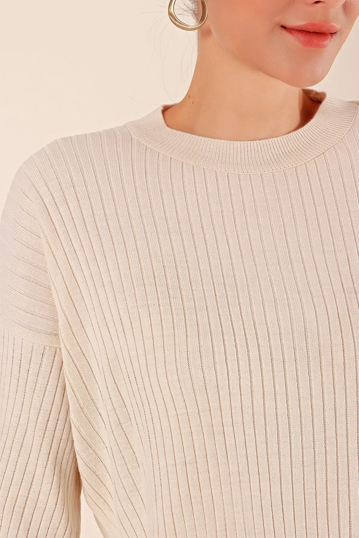 15826 Fitilli İkili Takım - Ekru