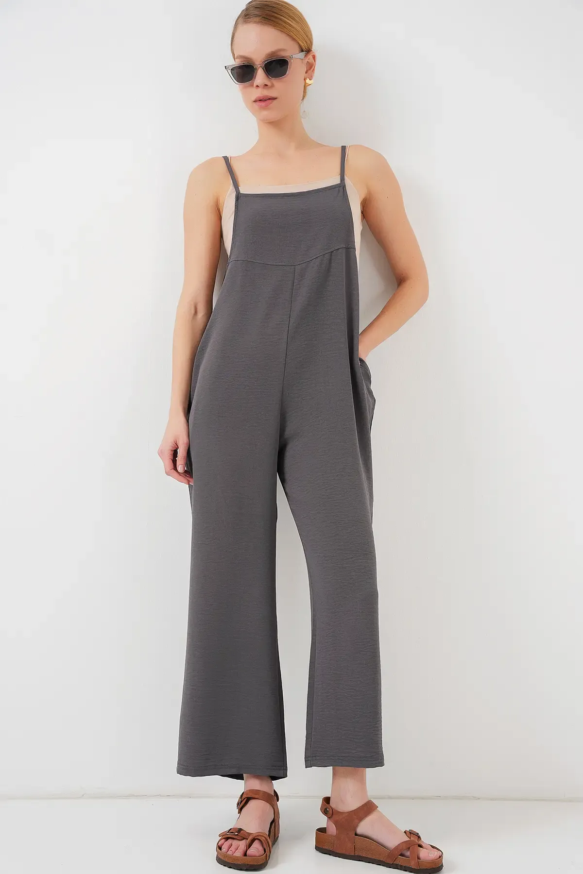 7019 Askılı Bahçivan Tulum - Antrasit