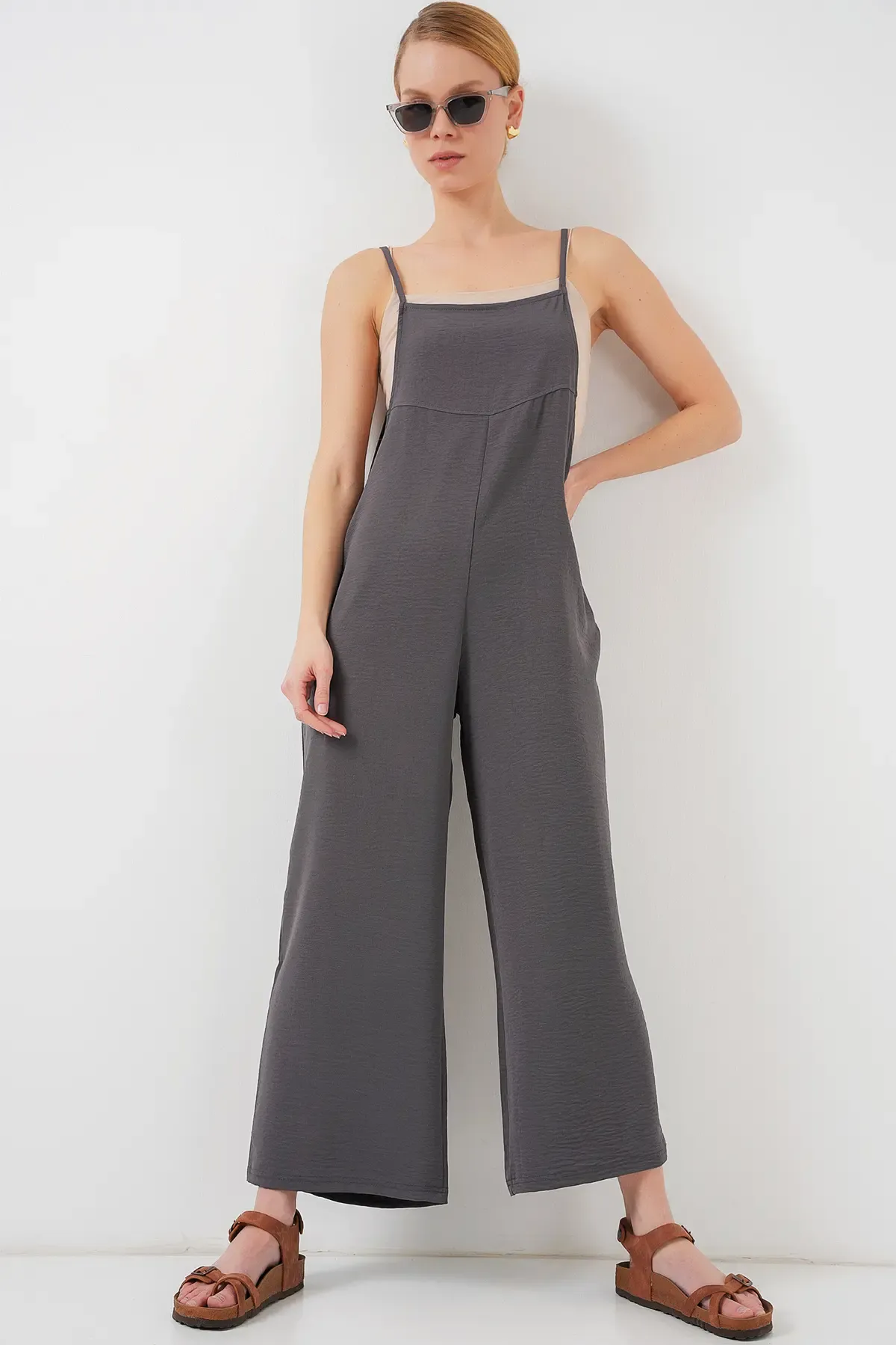 7019 Askılı Bahçivan Tulum - Antrasit