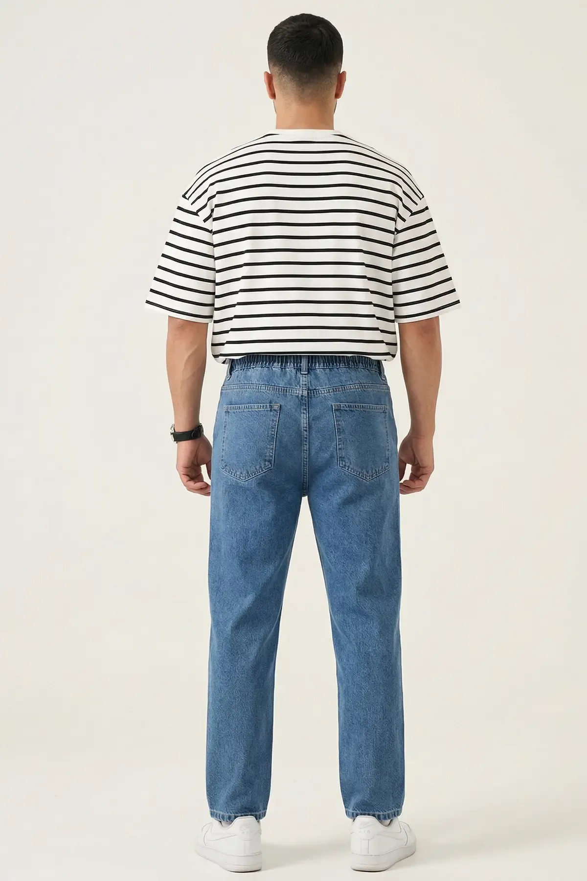Erkek Rahat Kesim Baggy Jean Pantolon 30073 - Lacivert