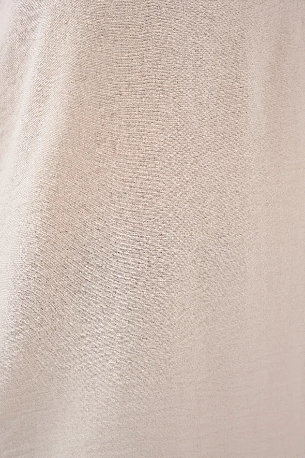 V Yaka Sıfır Kol Bluz 950 - Krem