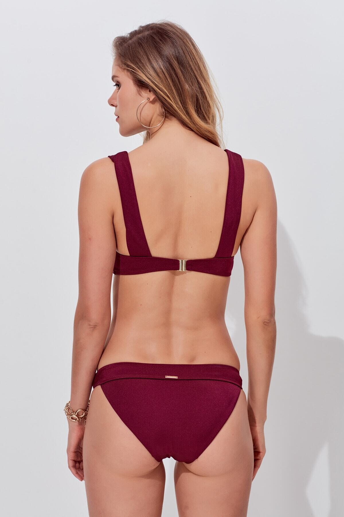 Candice Kuşgözü Detaylı Üçgen Bikini Takımı My182021 My18201