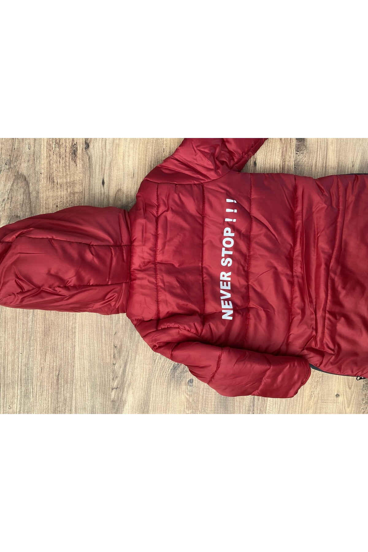 Çocuk Kaban 2-13 Yaş Kışlık Şişme Astarlı Kapüşonlu Kırmızı Mont HZL22W-M20851