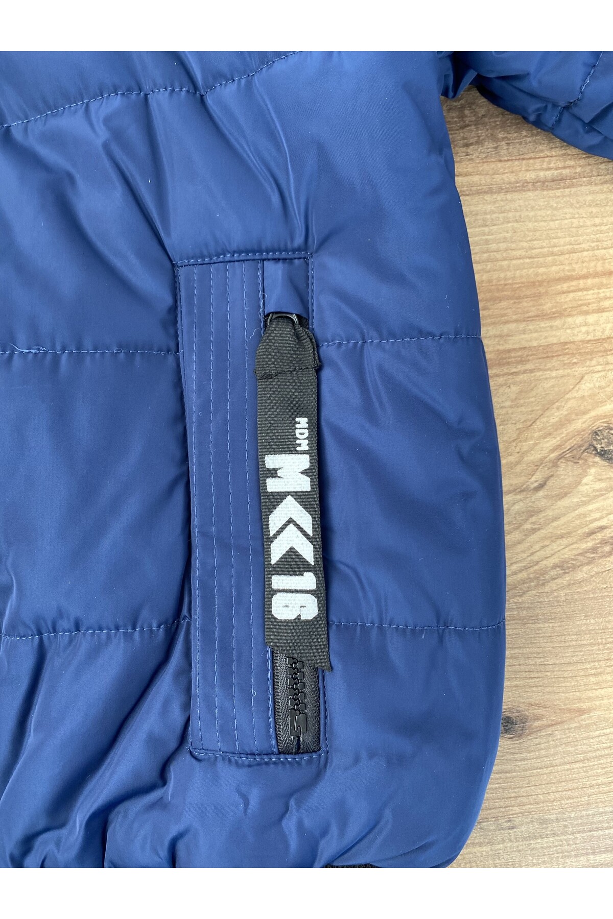 Erkek Çocuk Kaban 2-13 Yaş Kışlık Şişme Astarlı Yakası Kürk Kapüşonlu Lacivert Mont HZL22W-M21358