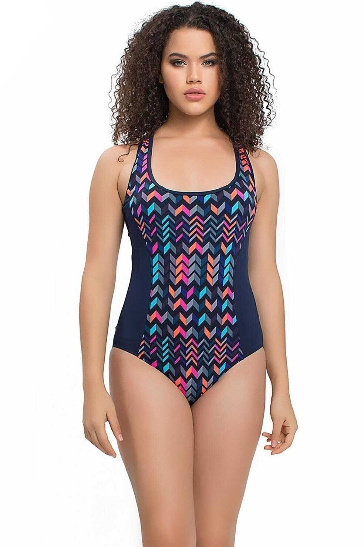 Kadın Geometrik Desenli Mayo Armsl9818-723