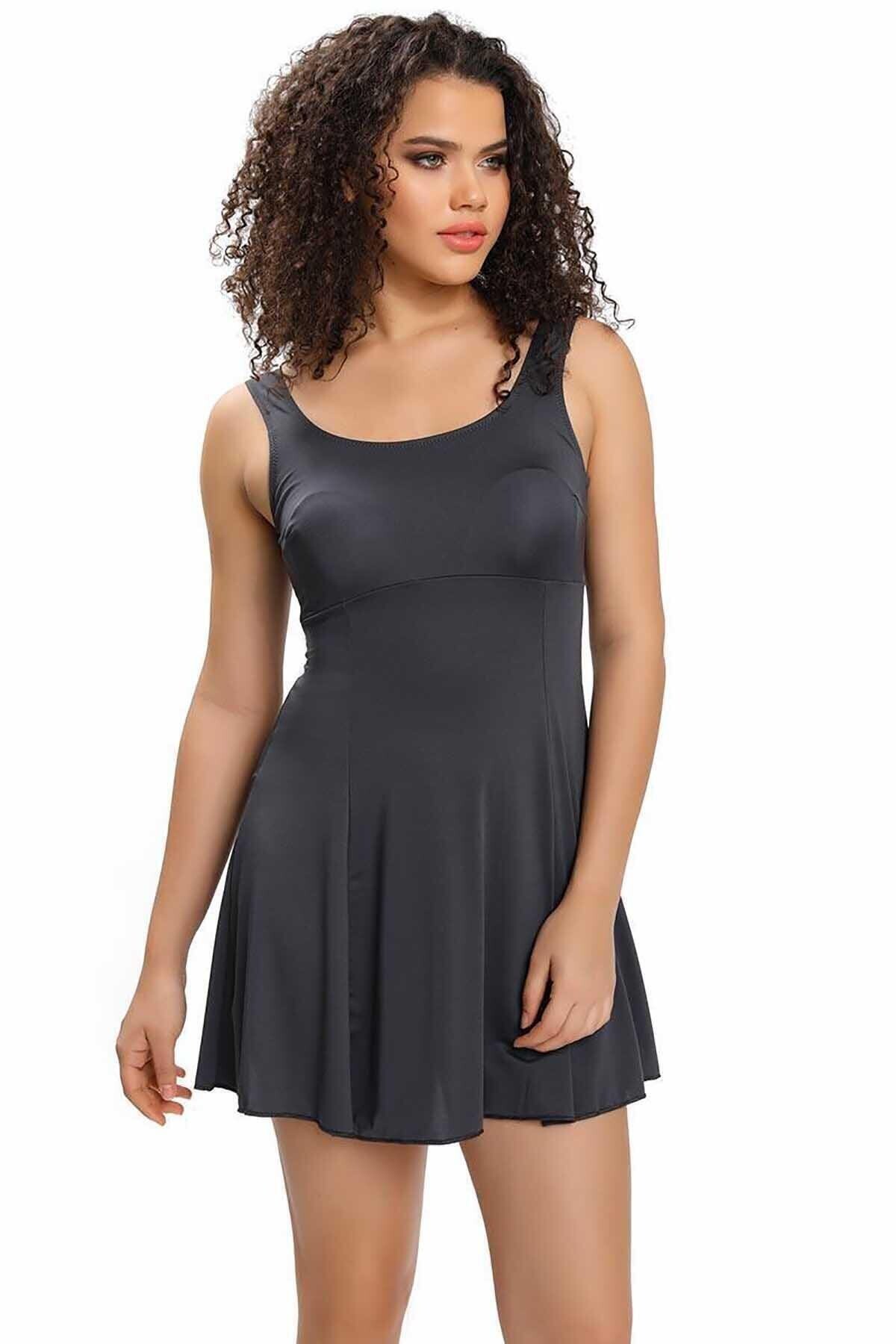 Kadın Kolsuz Elbise Mayo Armss9003-01