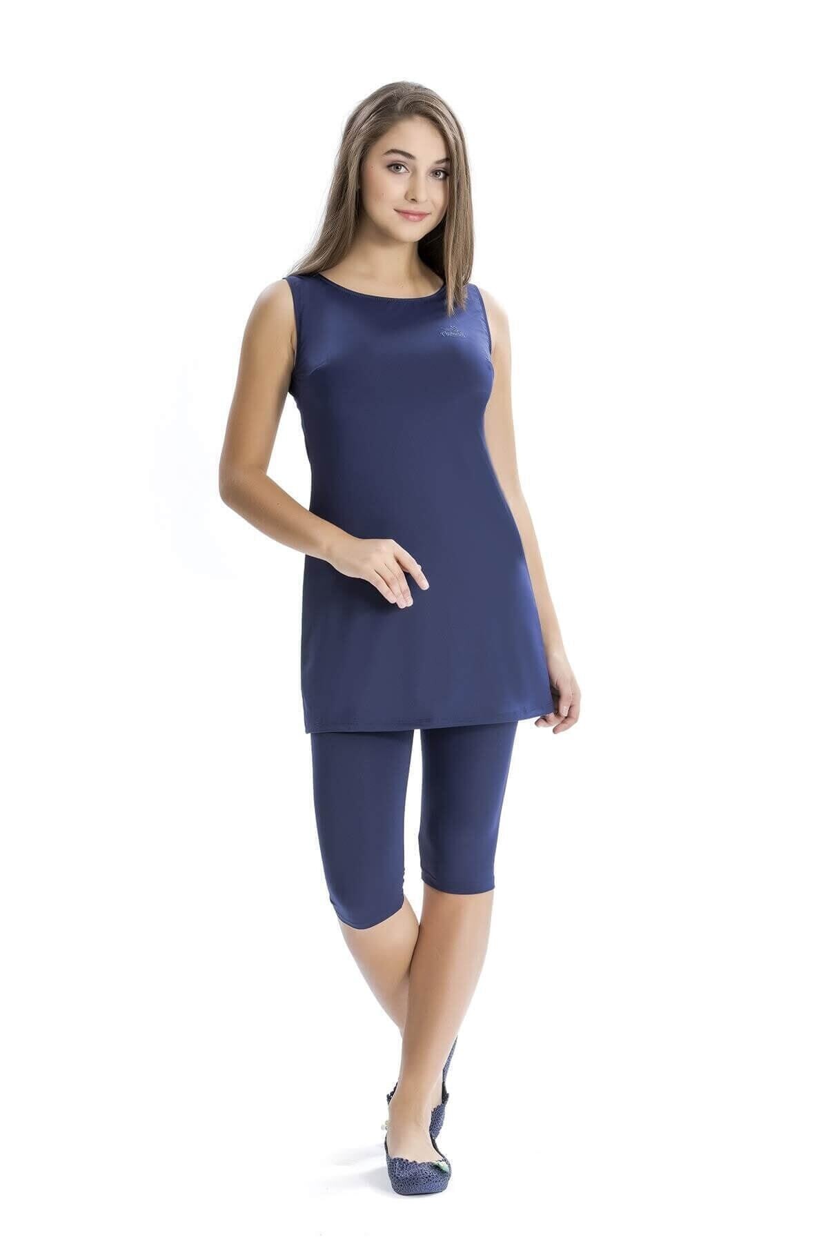 Kadın Kolsuz Taytlı Mayo Armst8101-02