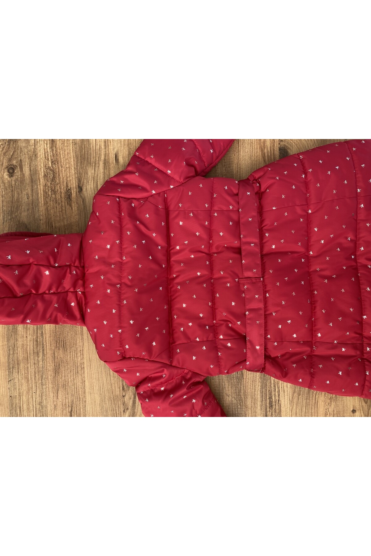 Kız Çocuk Kaban 2-13 Yaş Kışlık Şişme Astarlı Kürk Kapüşonlu Vişne Mont HZL22W-M21667