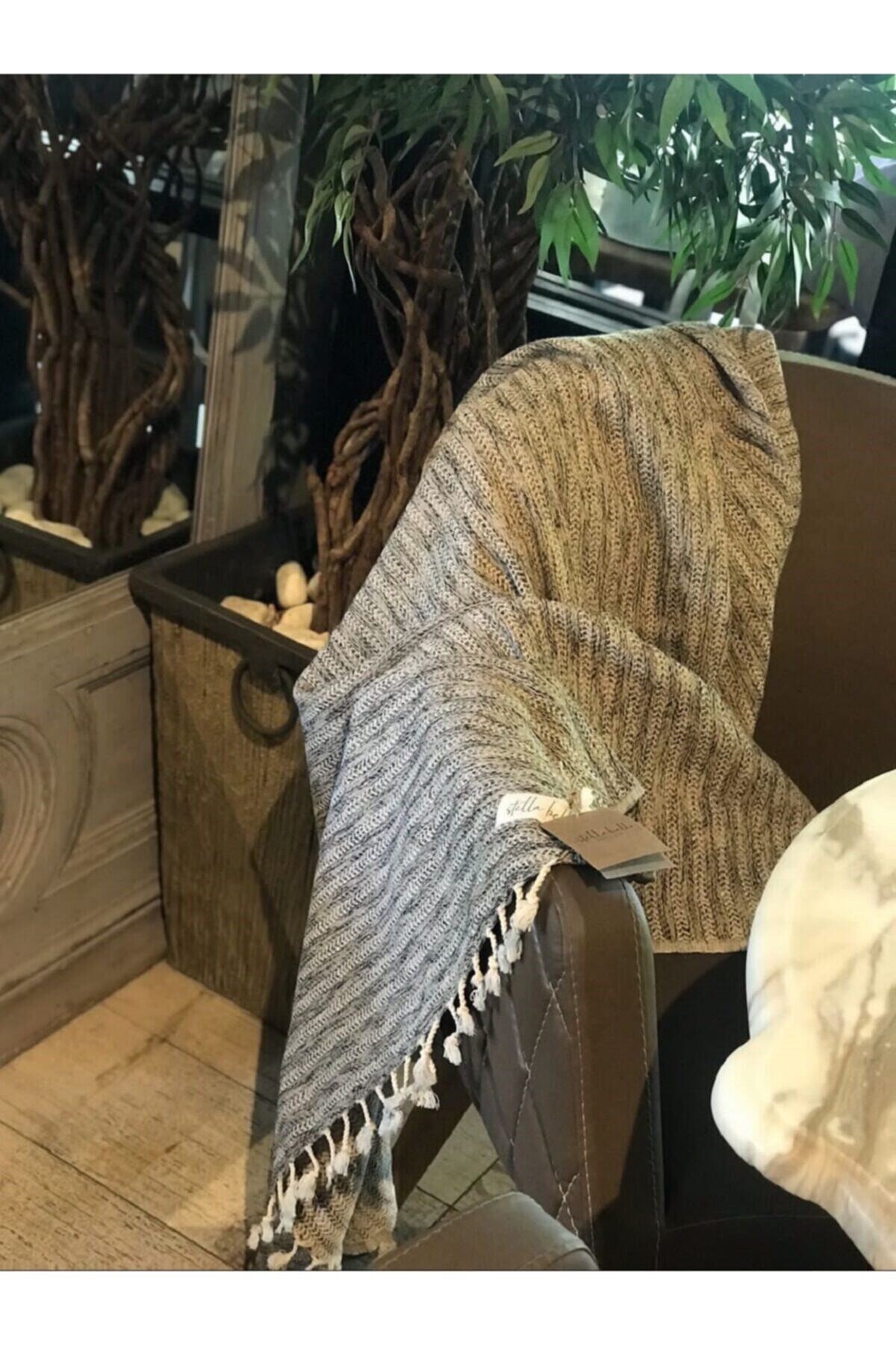 Peştamal El Dokuması Falez Desen Bej Renk