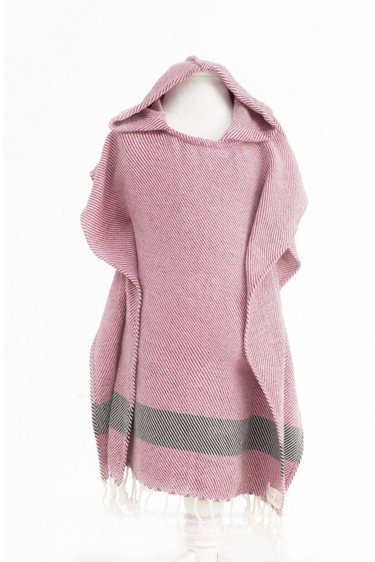 Peştamal Panço El Dokuması Polye Desen Fuşya Renk