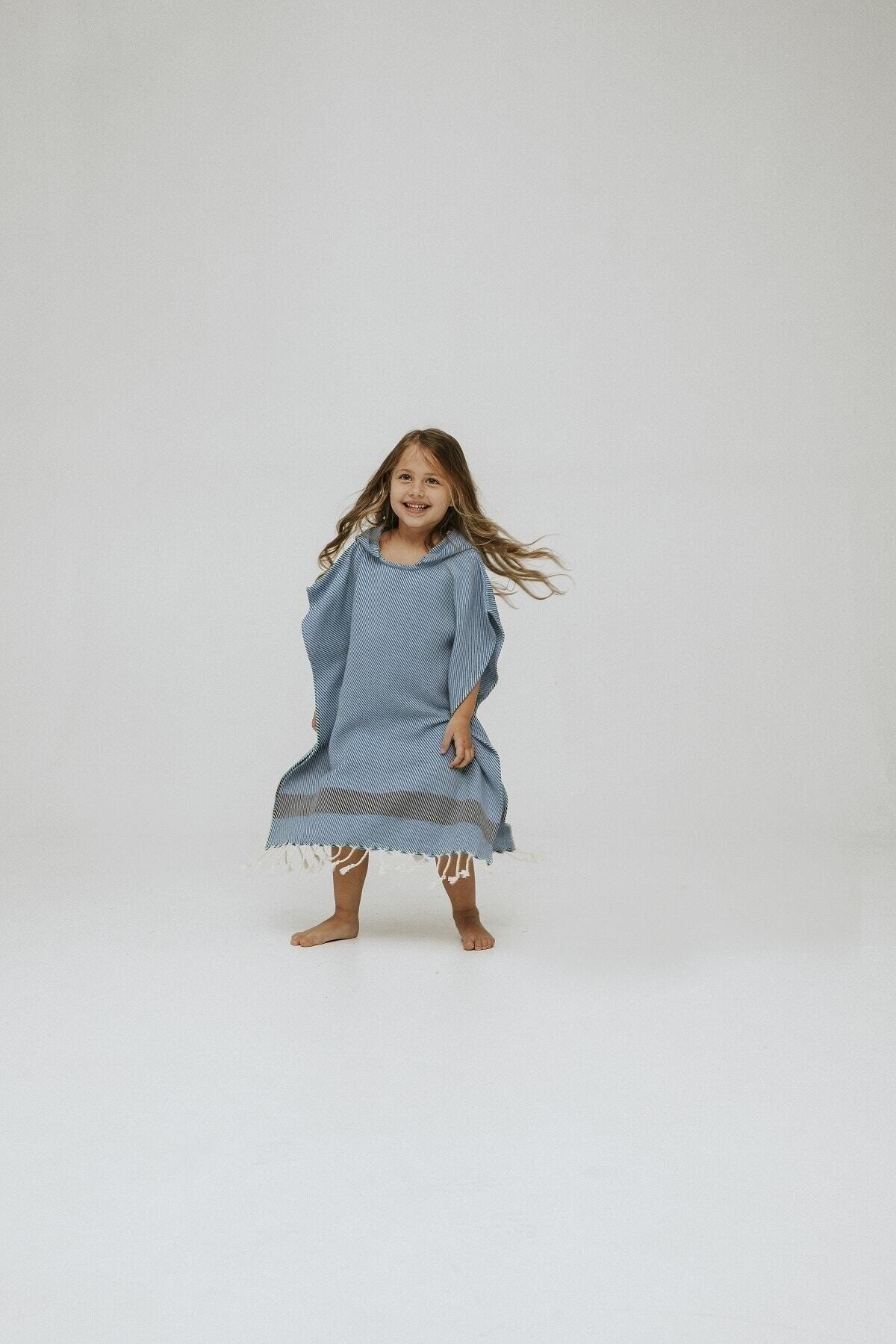 Peştamal Panço El Dokuması Polye Desen Royal Renk