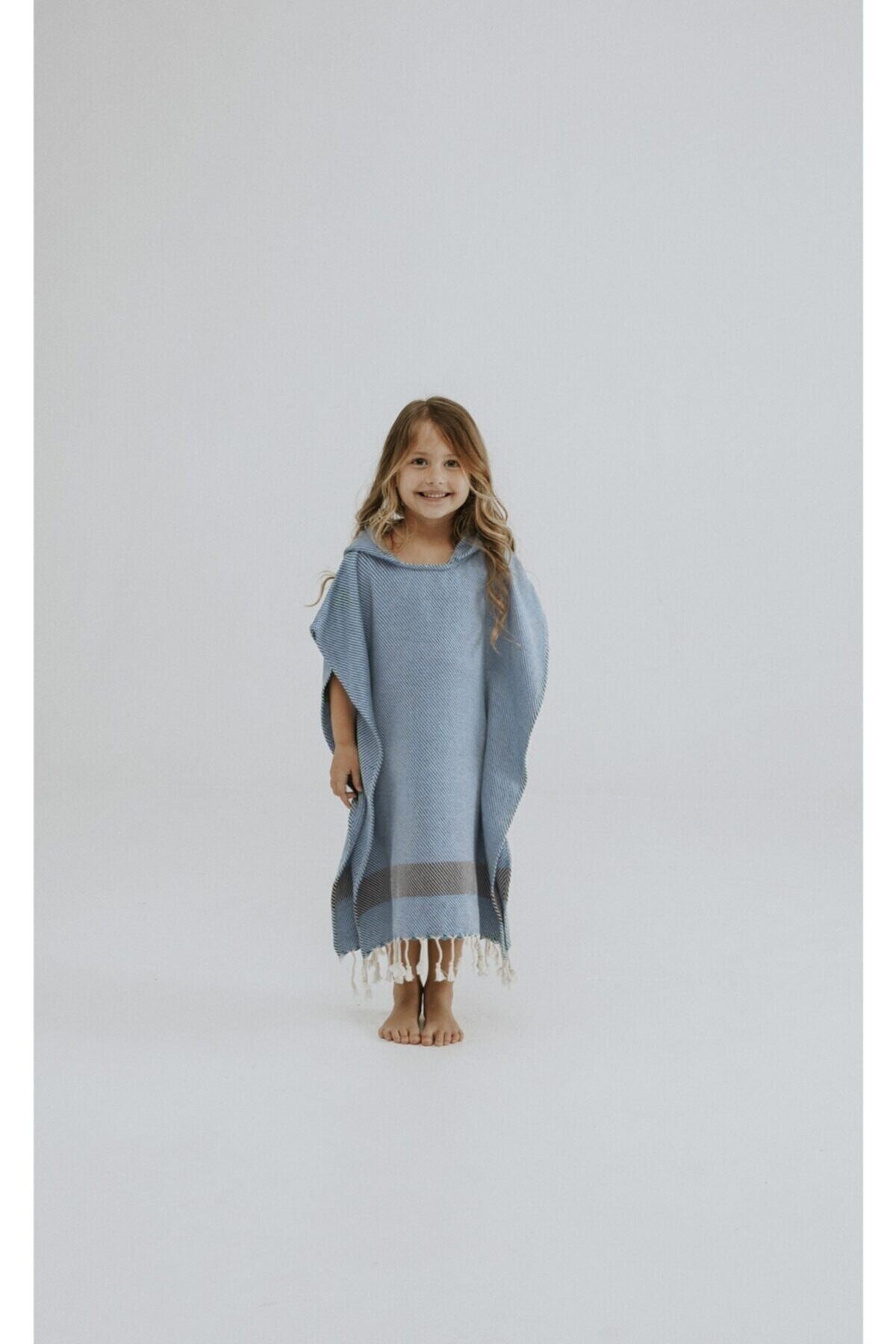 Peştamal Panço El Dokuması Polye Desen Royal Renk