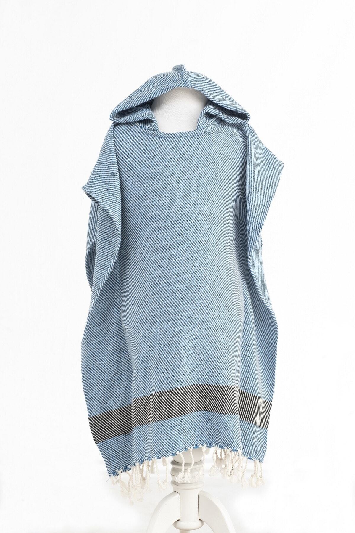 Peştamal Panço El Dokuması Polye Desen Royal Renk