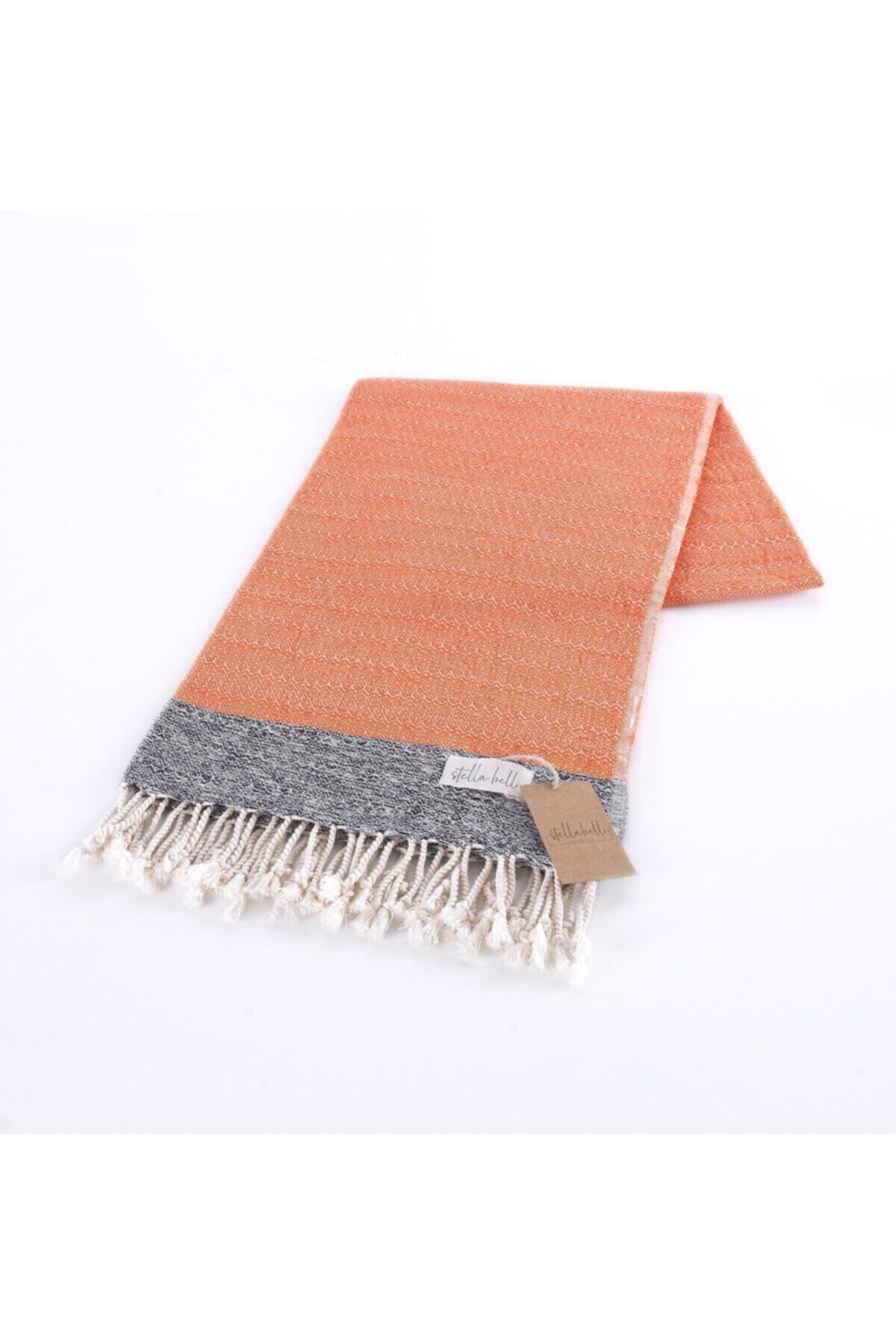 Peştemal El Dokuması Demre Desen Turuncu Renk