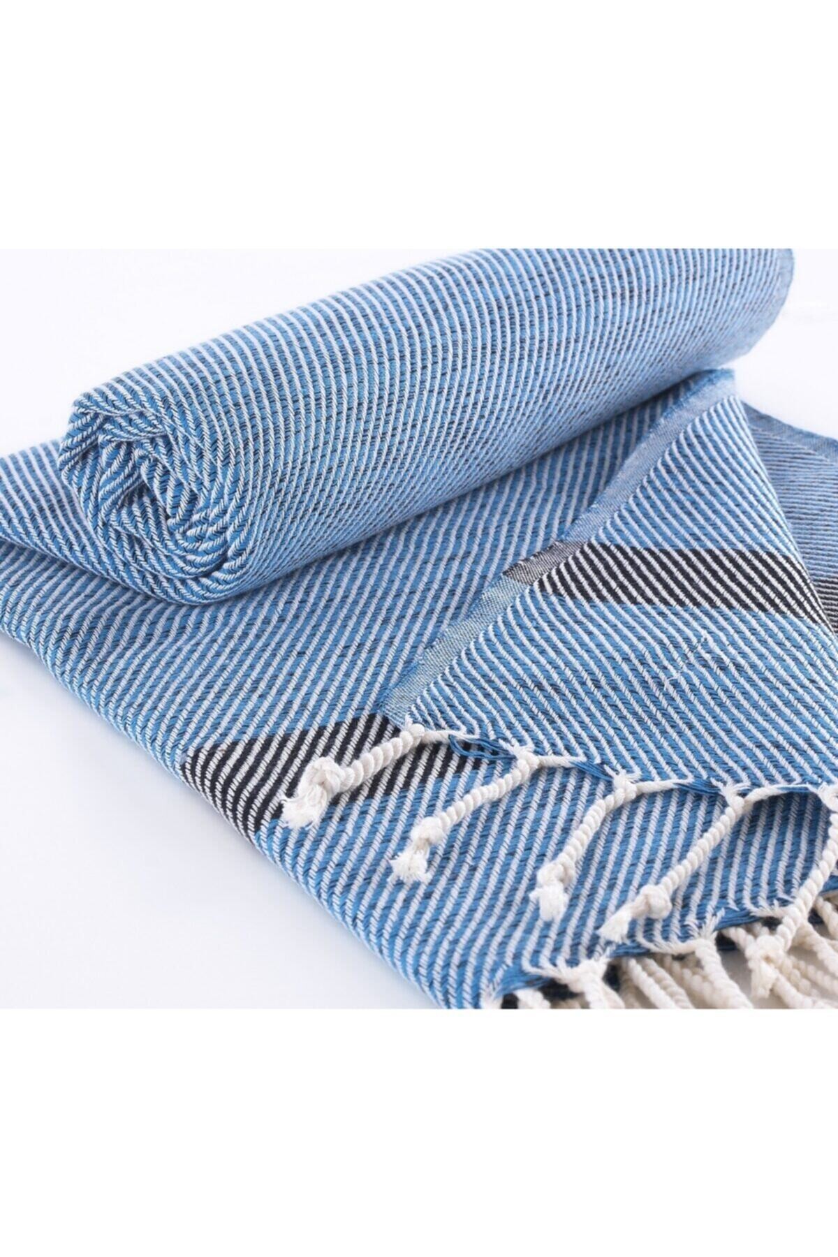 Peştemal El dokuması Polye Desen Royal Renk