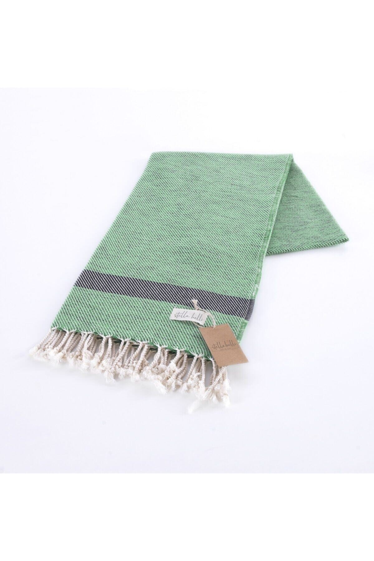 Peştemal El Dokuması Polye Desen Yeşil Renk