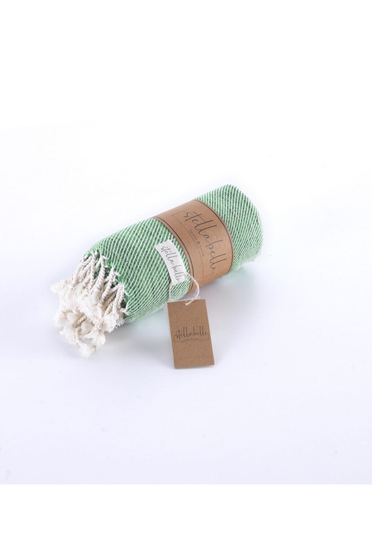 Peştemal El Dokuması Polye Desen Yeşil Renk