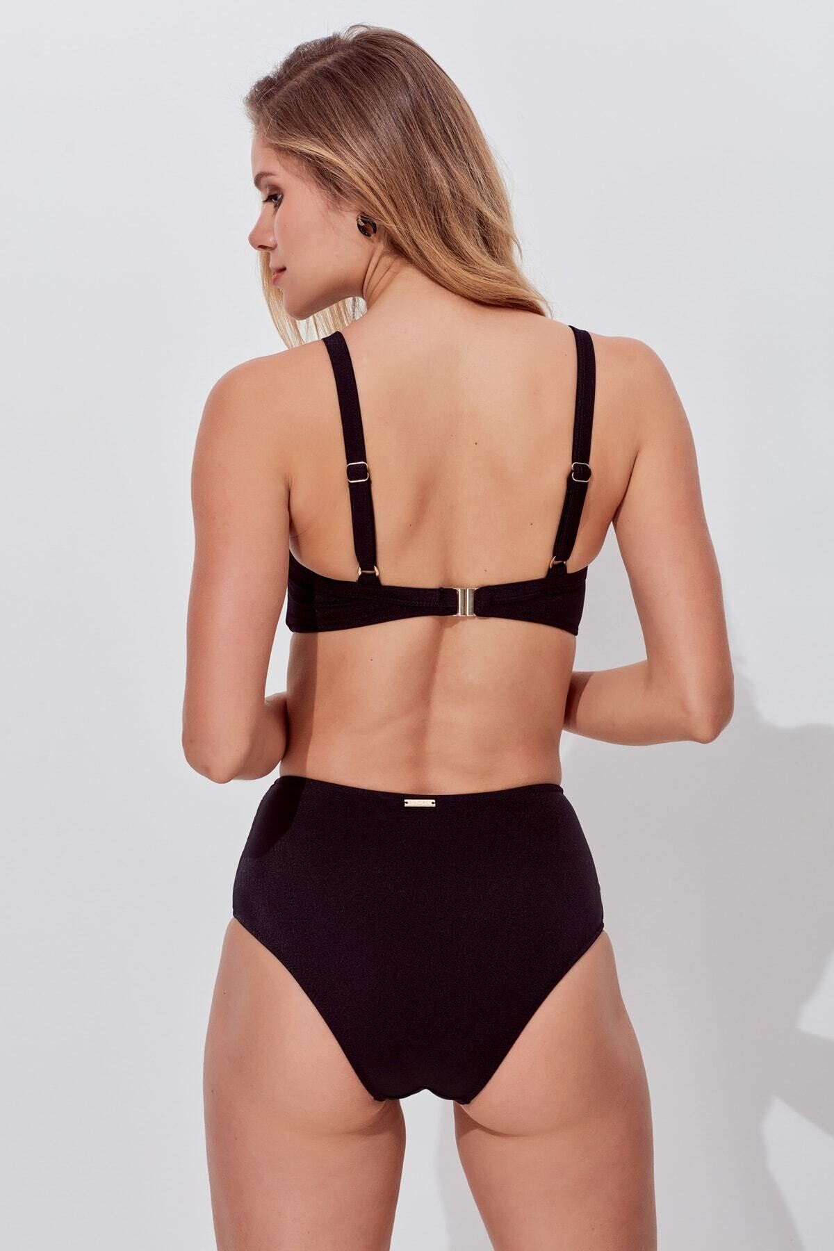 Stella Yüksek Bel Bikini Takım MY18207 Siyah