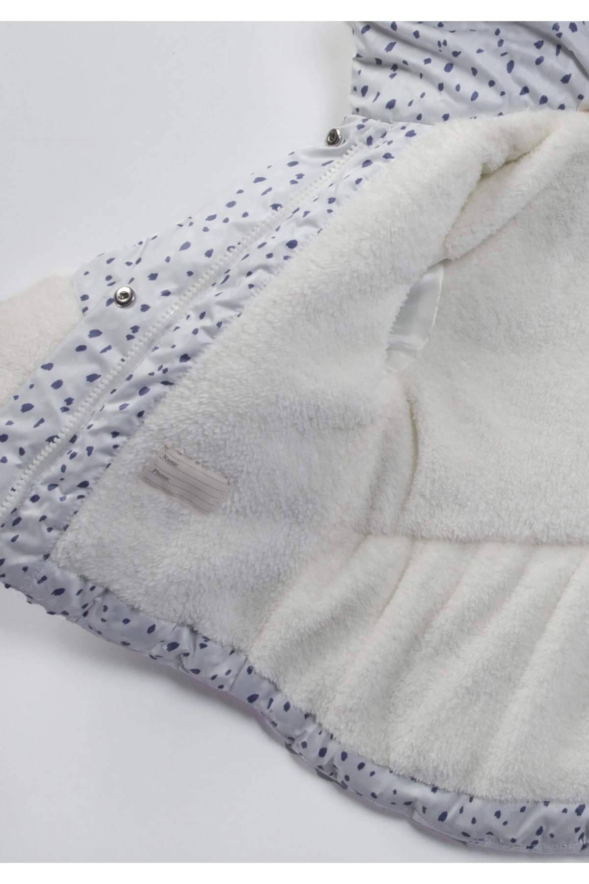 Çocuk Ekru 1-5 Yaş Kışlık İçi Polar Astarlı Kapüşonlu Şişme Mont HZL24W-MDM1223621