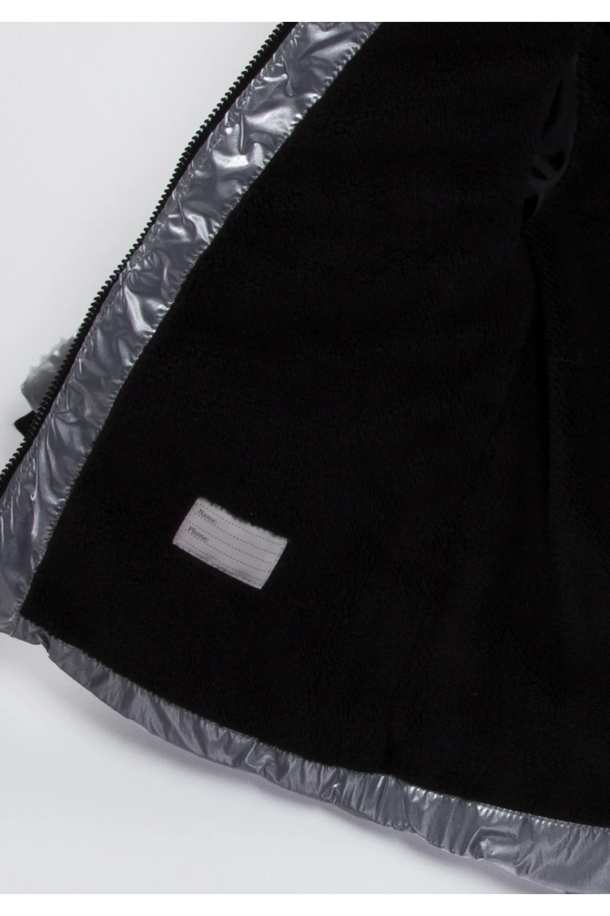 Çocuk Gri Çift Cepli 2-5 Yaş Kışlık İçi Polar Astarlı Kapüşonlu Şişme Mont HZL24W-MDM1223971