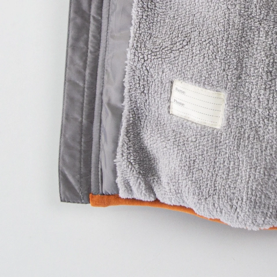 Çocuk Gri Hayvan Temalı 1-5 Yaş Kışlık İçi Polar Astarlı Kapüşonlu Şişme Mont HZL24W-MDM1513221