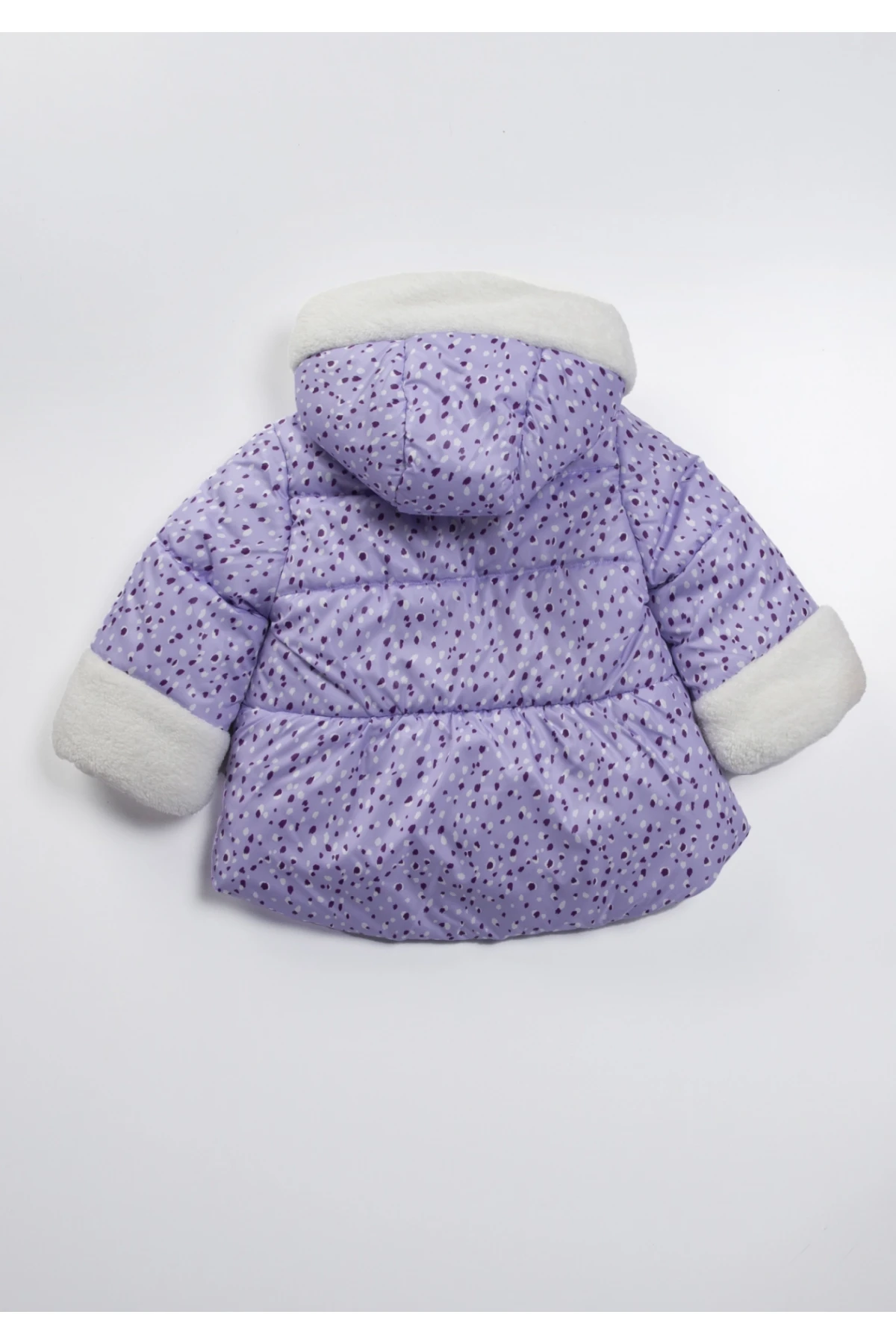 Çocuk Lila 1-5 Yaş Kışlık İçi Polar Astarlı Kapüşonlu Şişme Mont HZL24W-MDM1223621