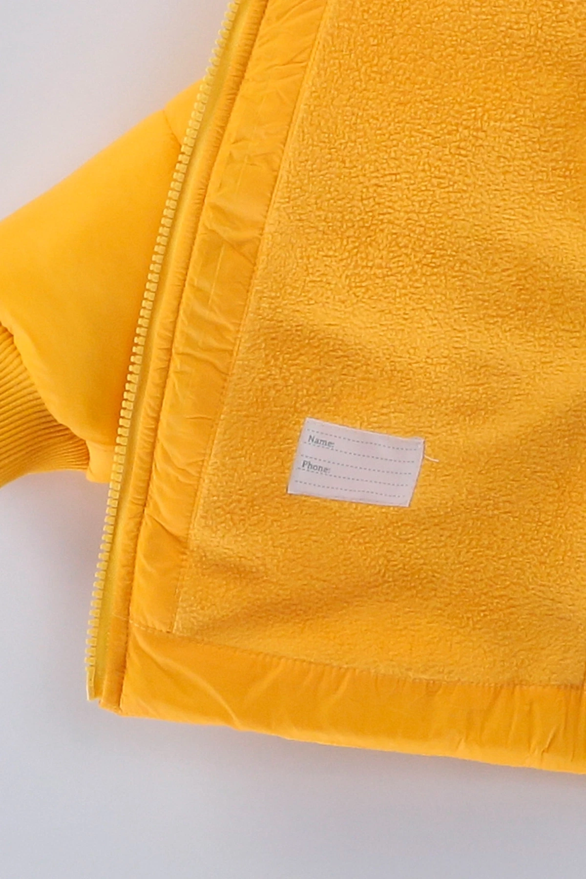 Çocuk Sarı Timsah Temalı 1-5 Yaş Kışlık İçi Polar Astarlı Kapüşonlu Şişme Mont HZL24W-MDM1513061