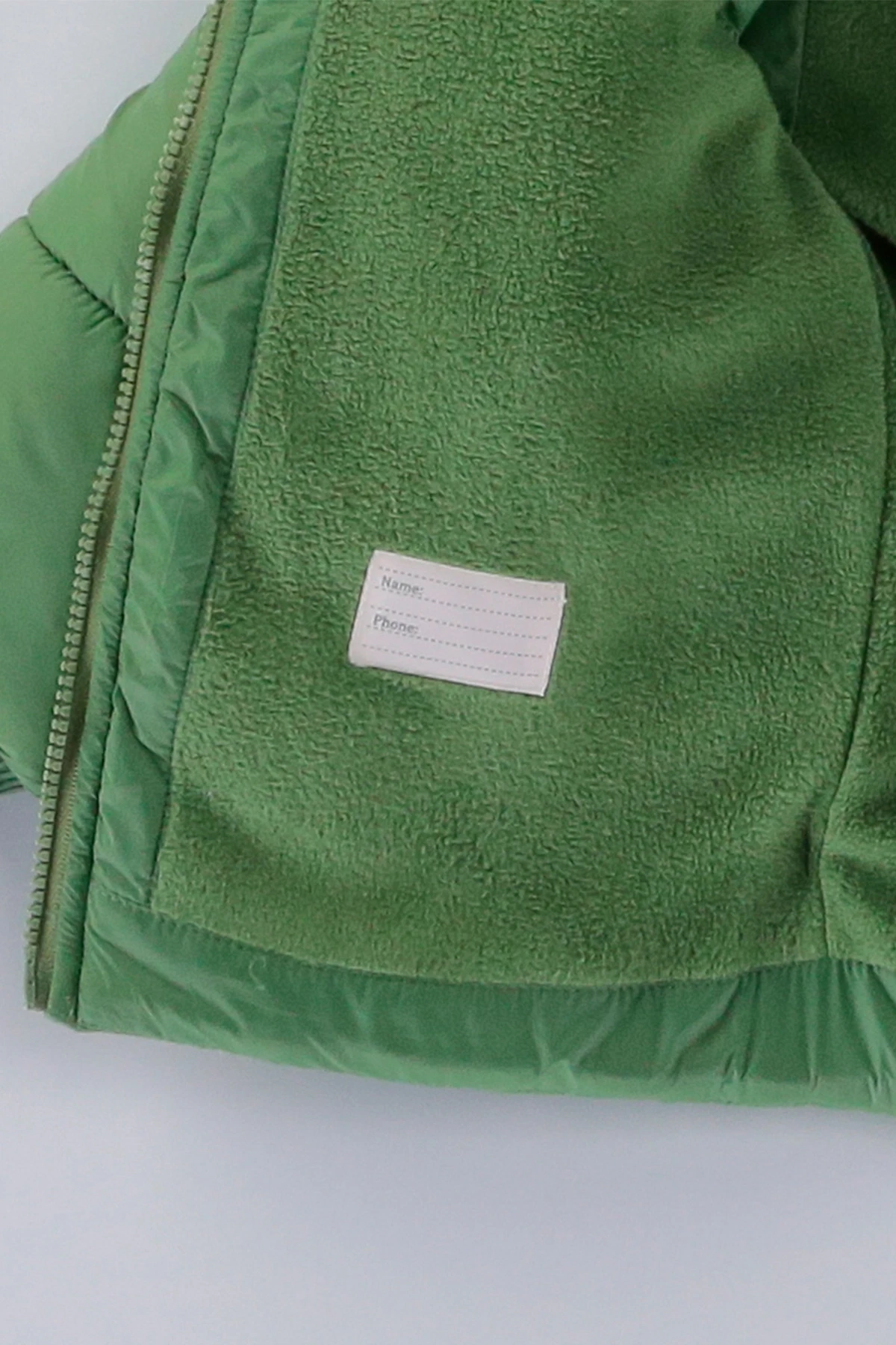 Çocuk Yeşil Timsah Temalı 1-5 Yaş Kışlık İçi Polar Astarlı Kapüşonlu Şişme Mont HZL24W-MDM1513061