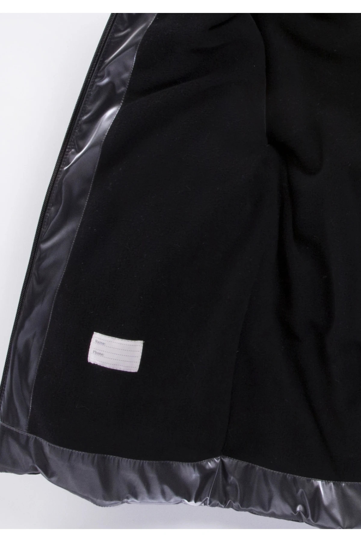 Erkek Çocuk Siyah 6-9 Yaş Kışlık İçi Polar Astarlı Kapüşonlu Şişme Mont HZL24W-MDM1224181