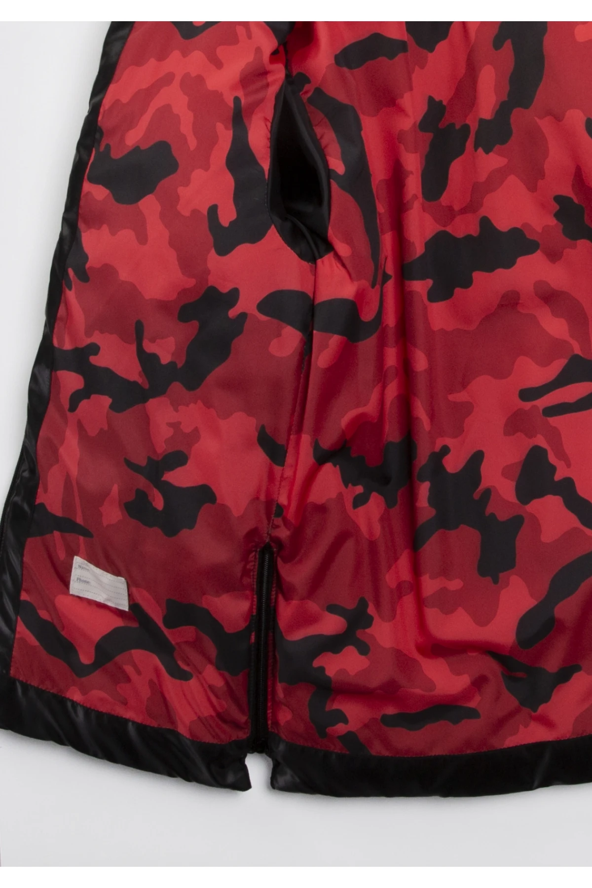 Erkek Çocuk Siyah Çift Cepli 6-13 Yaş Kışlık  Astarlı Kapüşonlu Şişme Mont HZL24W-MDM1224201