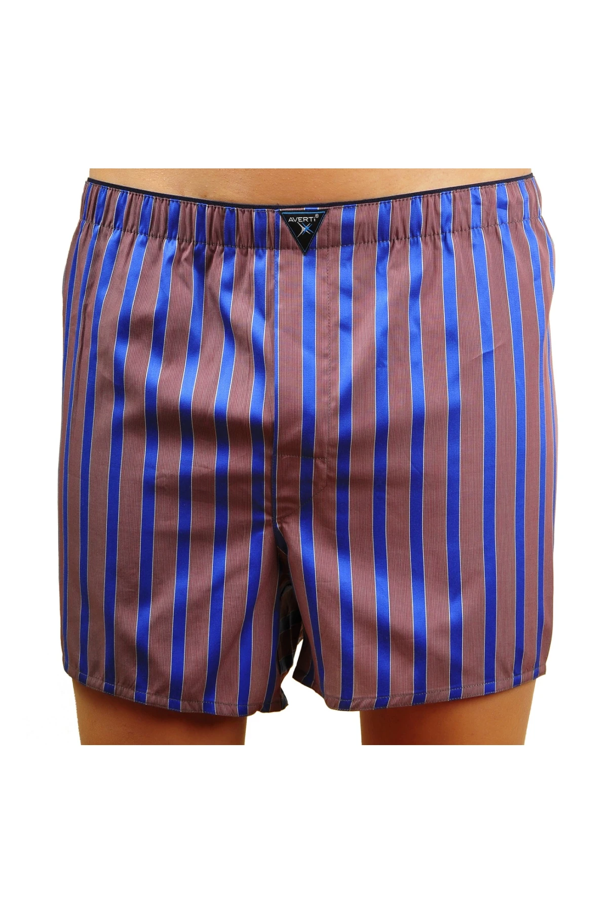 Erkek Karışık Renk Düğmesiz Gömlek Desenli  3Lü Paket %100 Pamuk Poplin Boxer Şort HZL24W-AV112341