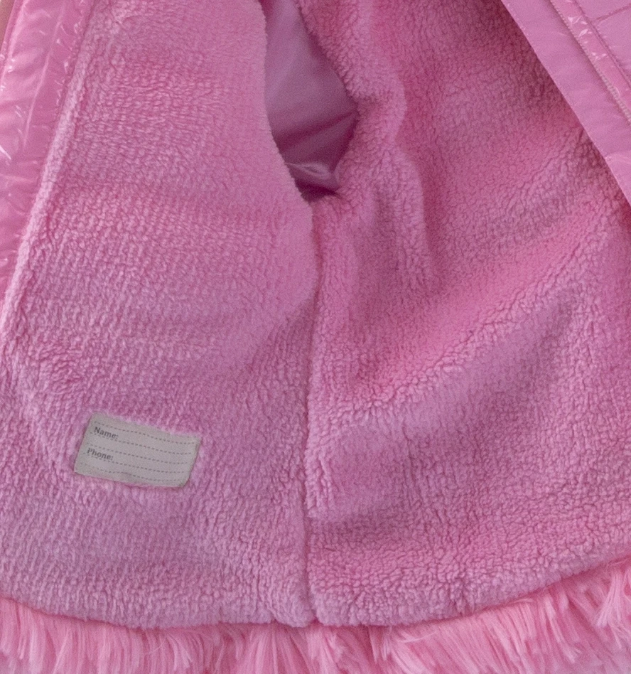 Kız Çocuk Açık Pembe Tavşan Kulak 9 Ay-5 Yaş Kışlık İçi Polar Astarlı Kapüşonlu Şişme Mont HZL24W-MDM1224581