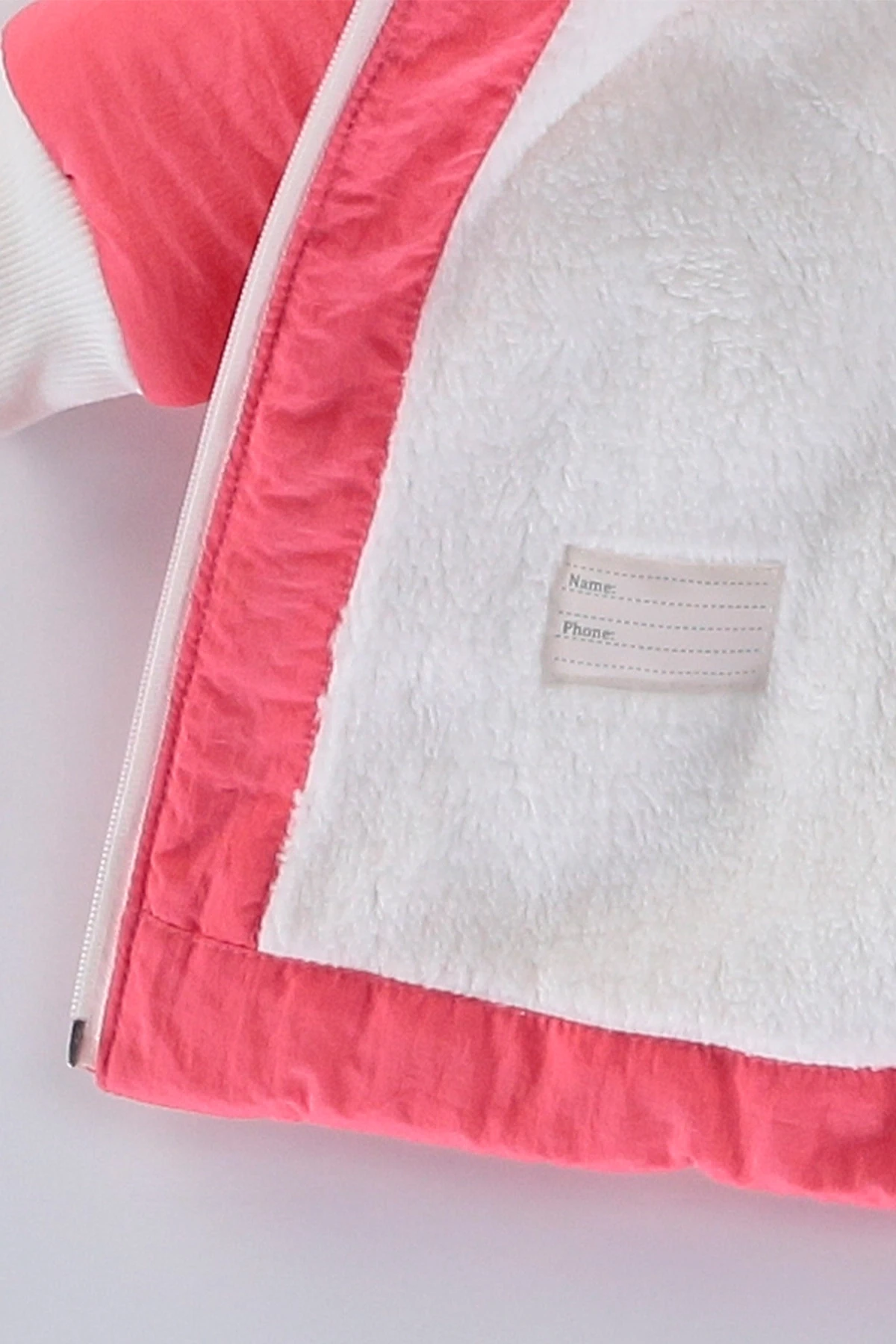 Kız Çocuk Nar Çiçeği Hayvan Temalı 9-24 Ay Kışlık İçi Polar Astarlı Kapüşonlu Şişme Mont HZL24W-MDM1501131