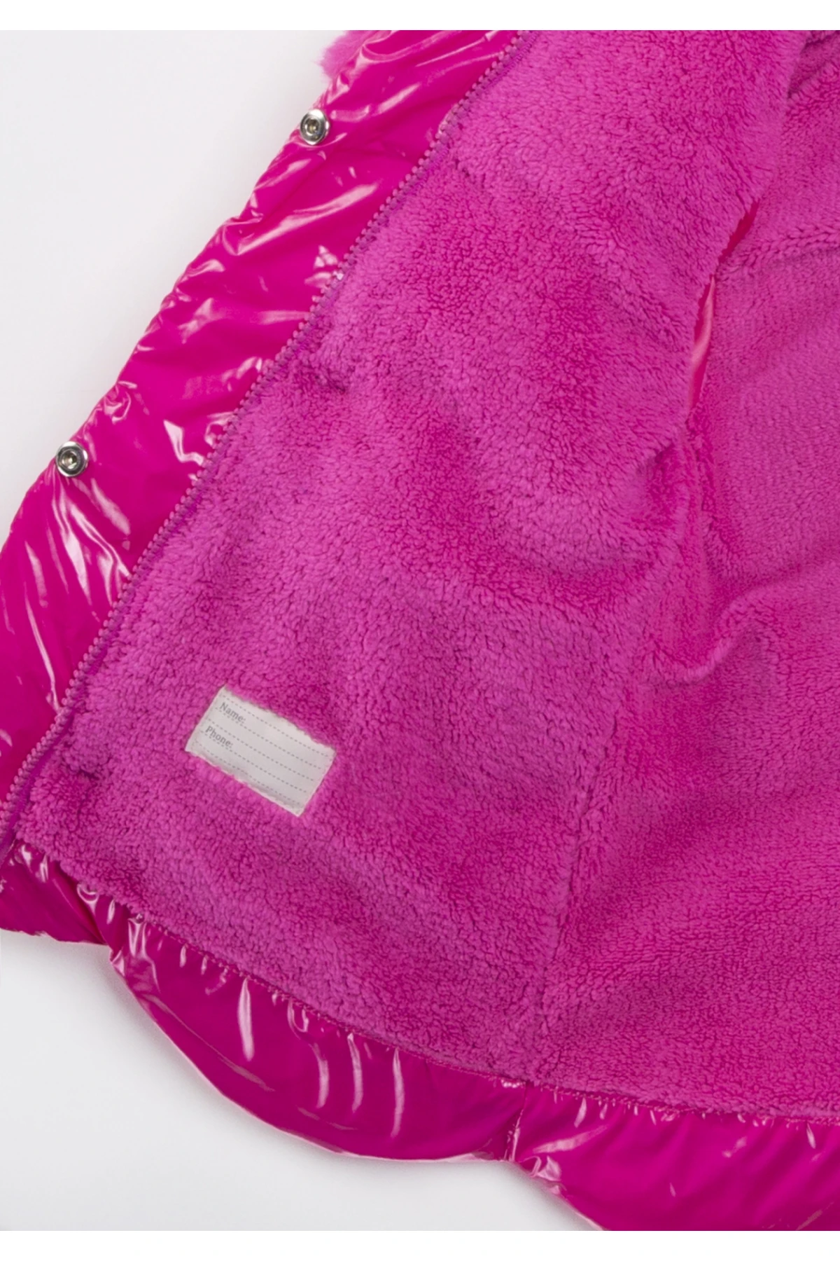 Kız Çocuk Pembe Çift Cepli 2-9 Yaş Kışlık İçi Astarlı Kapüşonlu Şişme Mont HZL24W-MDM1224531