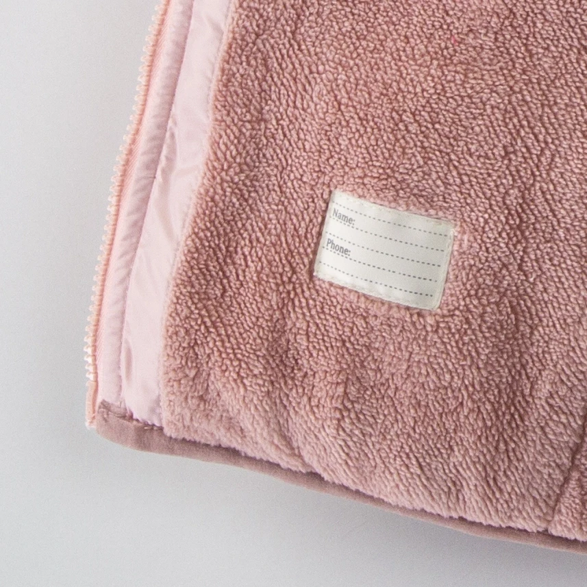 Kız Çocuk Pudra Hayvan Temalı 1-5 Yaş Kışlık İçi Polar Astarlı Kapüşonlu Şişme Mont HZL24W-MDM1501261