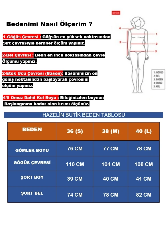 Kadın Fıstık Yeşili Desenli Şort Gömlek Alt Üst Takım  HZL24S-YY226