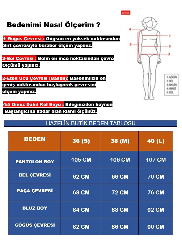 Kadın Yeşil Pembe Desenli Bluz Pantolon Takım HZL22S-YY298