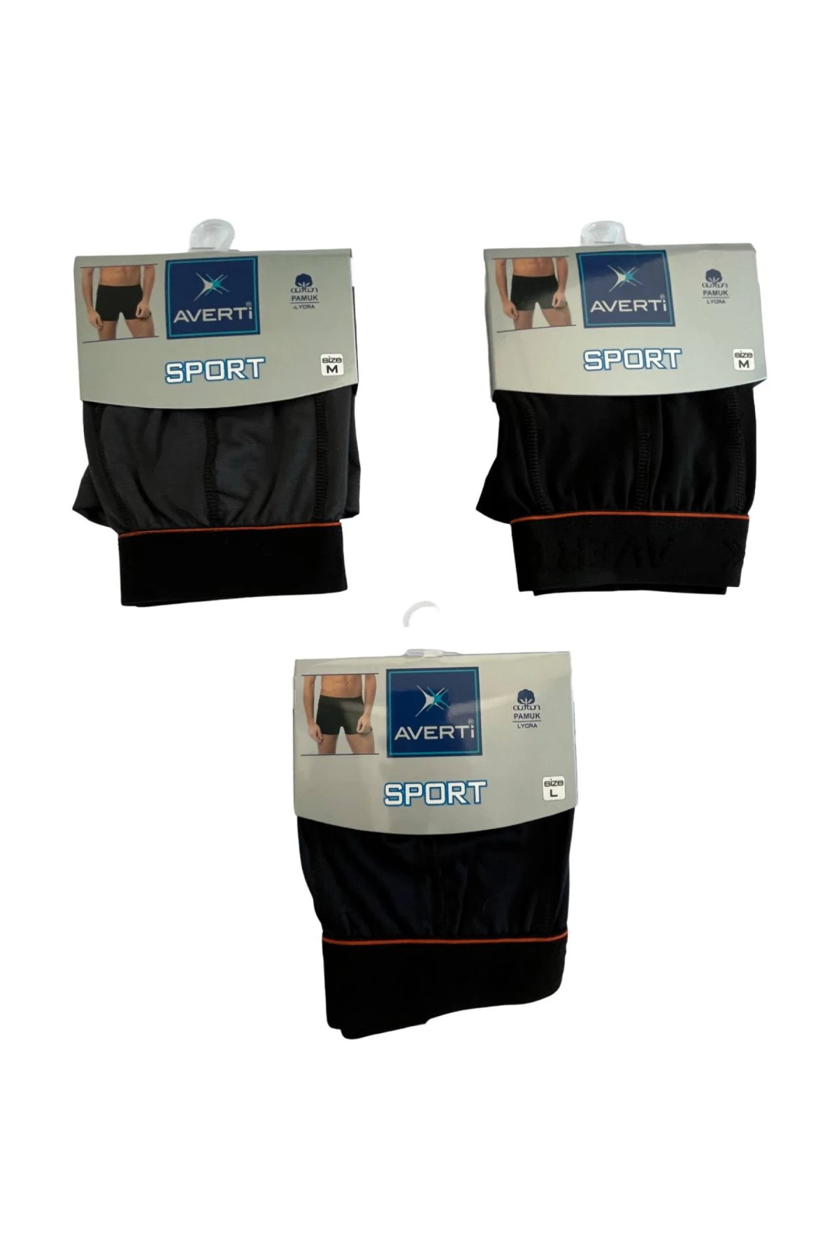 Erkek 3Lü Likralı Pamuklu Sport Model Boxer HZL25S-AV02