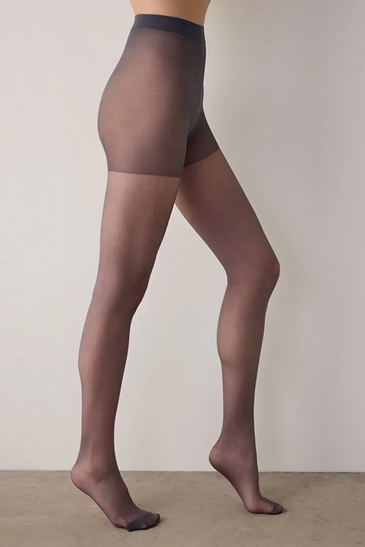 Penti 6lı Paket Fit 15 den Antrasit Külotlu Çorap Renk No:68 HZL25-PNT15