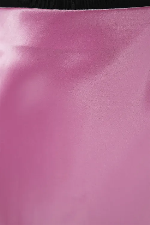 15806 Saten Etek - Pembe