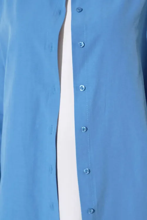 5845 Tesettür Tunik - İndigo