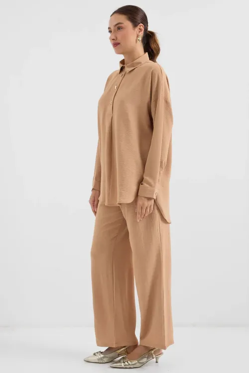 6631 Oversize Alt-Üst Takım - Bisküvi